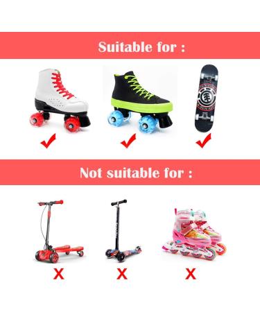 Nezylaf 4 Pack Light up Roller Skate Wheels 32x58mm 78A with Bearings - Indoor/Outdoor Skating & Skateboard Accessories - Buy Online on SooperMarket.com