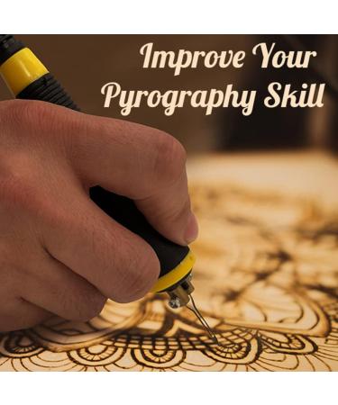Viiart Professional Pyrography Tool Kit 60W Upgraded Wood Burning Kits with 20pcs Pyrography Wire Tips Digital Adjustable Pyrography Machine for Wood and Gourd(Single Pen) - Buy Online on SooperMarket.com