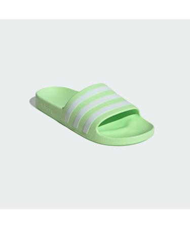 Buy adidas Unisex Adilette Aqua Slippers 43 1/3 EU - Green Spark Cloud White | International Shipping Available - Buy Online on SooperMarket.com