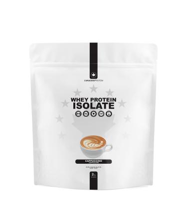 Canadian Protein 100% Whey Isolate 27g of Protein | 6 kg of Cappuccino Flavoured Low Carb Keto Friendly Workout Recovery Drink | Protein Powder Rich in BCAA Amino Acids