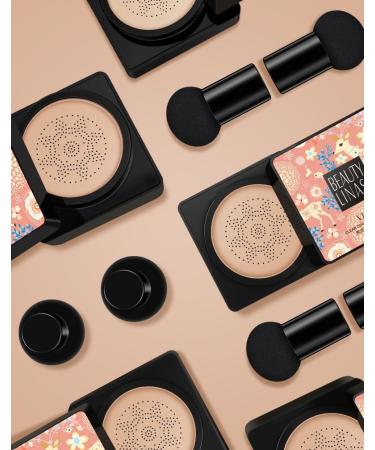 Lovelycat Mushroom Head Air Cushion BB Cream Even Skin Tone Makeup Base PrimerConcealer Lasting Nude Makeup Moisturizing Brightening Pigment CC Liquid Foundation (B-lvory) - Buy Online on SooperMarket.com