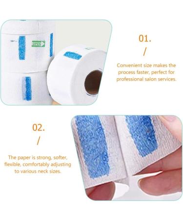 minkissy 5 Rolls Neck Paper Neck Paper Barber Neck Strips Neck Strips Barber Hair Cut Neck Tape Barber Neckband Haircut Neck Strips Shaving Salon Neck Band Paper Towel Roll Disposable - Buy Online on SooperMarket.com