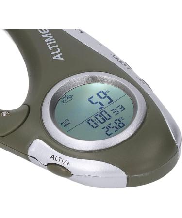 Fockety Multifunctional Digital Altimeter - Portable Hook Design Barometer Weather Forecast Clock Temperature & Height Display for Hiking - Buy Online on SooperMarket.com