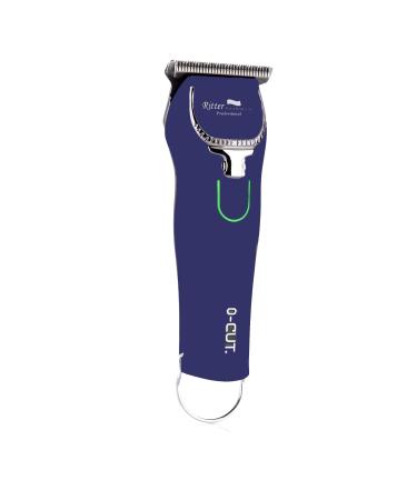 Ritter Hair & Beauty Care Professional Mini Travel Beard Trimmer 0mm Hair Trimmer balding 1.6" Blade Powerful 7Watt 2-speeds Li-ion Power USB-C Work Corded & Cordless 4 Hours Run Time (Blu) Blue