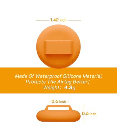 Lafayi 2 Pack Airtag Cat Collar with Bell | Reflective GPS Tracker Case | Personalized Safety Clasp Collars for Cats - Orange - Buy Online on SooperMarket.com
