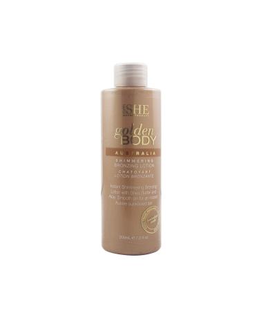 Om SHE Aromatherapy Golden Body Shimmering Bronzing Lotion
