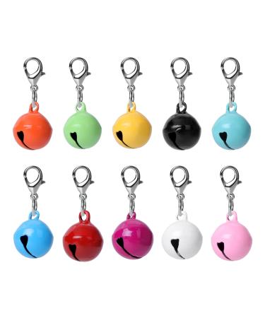 Cobee cat dog collar bells jingle Bell for cat neck dog dog collar charms colorful pet small bells with clasps festival party diy craft decoration