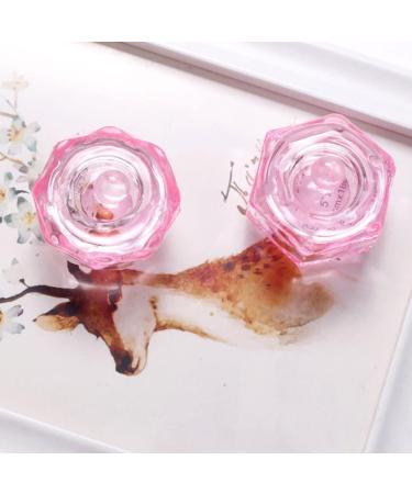 BrushesOctagonal Dappen Dish Cup Crystal Glass Glassware Tool for Nail Art Manicure Care - Buy Online on SooperMarket.com