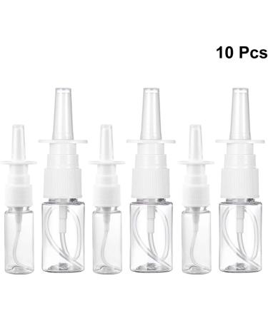FOMIYES 10ml White Empty Plastic Nasal Spray Bottles Pump Sprayer Mist Nose Spray Refillable Bottle for Saline Water Wash Applications Pack of 20 Pump Bottles - Buy Online on SooperMarket.com