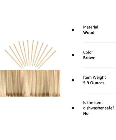 100 Pack SATINIOR Heavy Duty Wood Stylus Tools for Scratch Art - Wooden Scratch Art Sticks - Buy Online on SooperMarket.com