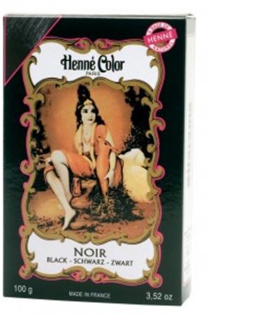 Henn Color Henna Powder Black 100 g Black 100 g (1 pack)