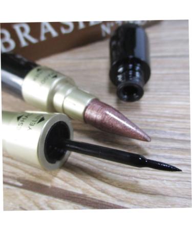 6PCS/SET 2 In 1 Double Eyeliner Eyeshadow Combination Waterproof Black Eye Liner Pen Quick Dry Colorful Eyeshadow High Pigmented Eye Powder Cosmetic Set eyeliner waterproof - Buy Online on SooperMarket.com