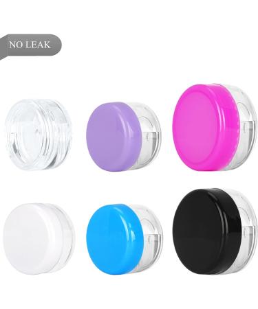 25PCS 3ml Empty Sample Jars with Mini Spatulas - Clear Lid Cosmetic Containers for Makeup, Oils, Lotions, Powders, Paint, Jewelry, Lip Balms - Buy Online on SooperMarket.com