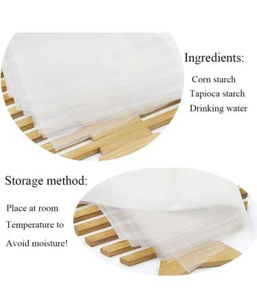50 Count Edible Rectangle Rice & Wafer Paper 9x12.6 inches - Perfect for Candy Packaging & Food Decoration - Buy Online on SooperMarket.com