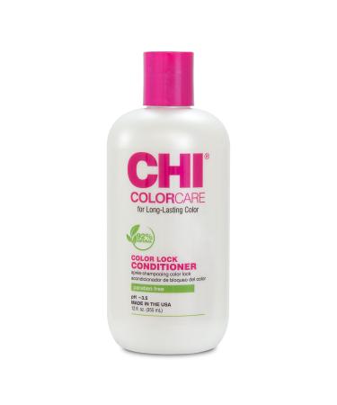 CHI ColorCare Color Lock Conditioner Locks In Color & Replenishes Moisture For Color-Treated Hair Sulfate Paraben & Cruelty-Free 12 Oz