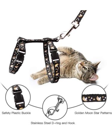 Gold Moons Glow in The Dark Cat Harness and Leash Set for Kittens & Small Animals - Buy Online on SooperMarket.com