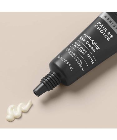 Paula's Choice RESIST Anti-Aging Eye Cream with Shea Butter & Vitamin C - 0.5 oz - Targets Puffy Eyes, Wrinkles, Fine Lines & Crow's Feet - Buy Online on SooperMarket.com