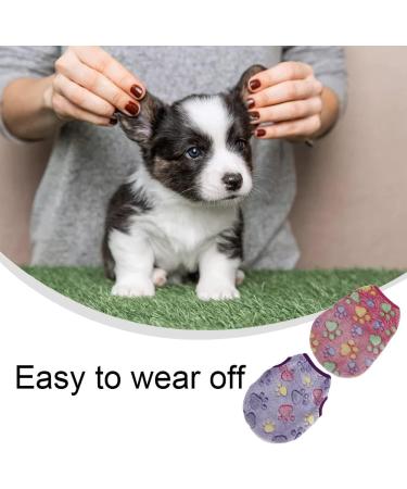 2 Pcs Warm Pet Shirt Footprints Pattern Pet Plush Pullover Soft Dog Plush Warm Hoodies Coat Apparel for Rabbit Cat Kitten Dog Puppy (XXS) - Buy Online on SooperMarket.com