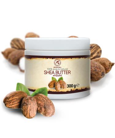 Opened Shea Butter Refined 300g - Natural Body Butter for Intensive Face Body & Hair Care - Butyrospermum Parkii - Ideal for Massage - 1 Pack - Buy Online on SooperMarket.com