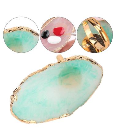 Resin Plastic Plate Dekaim Resin Mini Nail Art Gel Polish Color Mixing Plate Tips Display Holder Manicure Tool(Green) - Buy Online on SooperMarket.com
