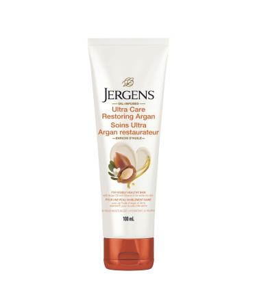 Jergens Travel Size Ultra Care Restoring Argan Oil-Infused Moisturizer & Body Lotion for Extra-Dry Skin (100 mL)