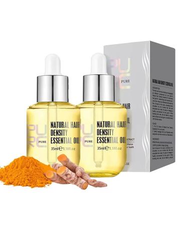 WEISPO 2pcs purc Hair Density Essential Oil Purc Hair Density Essential Oil  purc hair treatment Reduce Dry Hair Care Essential Oil for Women Men