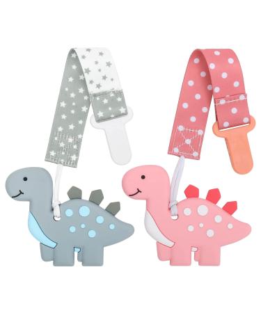 Buy BPA-Free Dinosaur Teething Ring for Babies | Silicone Toy for 3+ Months | Tough Baby Soothing Aid - Buy Online on SooperMarket.com