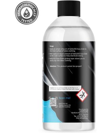 beGLOSS Easy Glide - 500 ml - Easy Glide - Pure Feeling - Slip into Rubber & Latex Garments Fast and Easy with Our Lubricant Latex Dressing aid. - Buy Online on SooperMarket.com