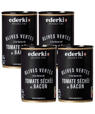 Green Olives with Tomato and Bacon Ederki 300g x 4