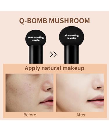 Nmbol CC Cream Mushroom Head Air Cushion Liquid Foundation Concealer Cover Make Up Concealer for Face and Neck Long-Lasting Even Skin Colour Make-Up Foundation Ivory - Buy Online on SooperMarket.com