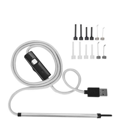 Digital USB Otoscope Ear Camera with LED Light for Earwax Removal - Silver - Buy Online on SooperMarket.com