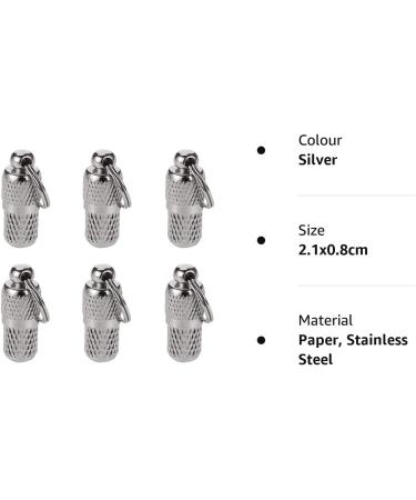 SUSSURRO 6 Pack Pet ID Tags Tag Barrel Tube with Address Name Label Anti -Lost Dog Cat ID Tag for Collar Of Dog Cat - Buy Online on SooperMarket.com