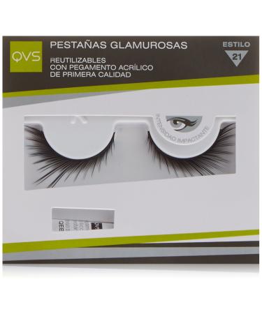Qvs Glamour Lashes Fluttering Feathers Eyelashes Includes Lash Adhesive