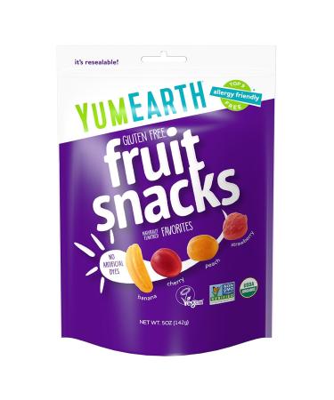 YumEarth Organic Fruit Snacks No Artificial Flavors or Dyes - Fruit Flavor -  5Oz - Pack of 6 - Buy Online on SooperMarket.com