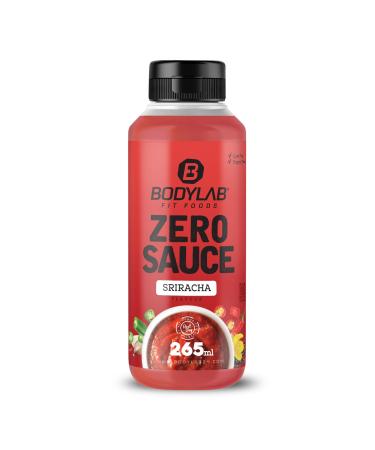BODYLAB24 Zero sauce Sriracha 265ml low-calorie only 3-9 kcal each 15g portion fat and sugar-reduced perfect for refining dishes as a sauce or dressing ideal for every diet sriracha 265 ml (1 Pack)