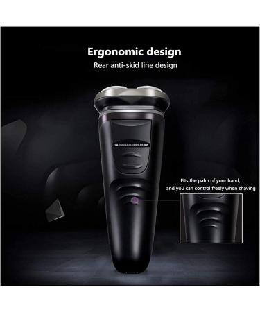 GeRRiT Electric Razor Shaver for Men | IPX7 Waterproof Wet & Dry Rotary Trimmer | Removable Beard & Hair Trimmer with Charging Adapter - Buy Online on SooperMarket.com