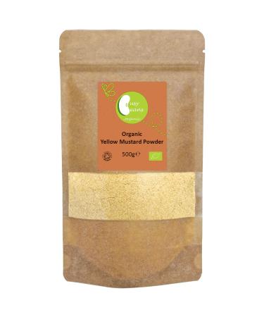 Organic Yellow Mustard Powder -Certified Organic- by Busy Beans Organic (500g)