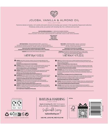 Baylis & Harding Jojoba Vanilla & Almond Oil Luxury Slipper Gift Set - Vegan Friendly | Pack of 1 - Buy Online on SooperMarket.com