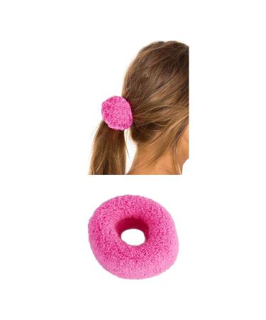 12 Pack Terry Cloth Cotton Elastic Hair Scrunchies - Seamless Hair Ties for Women and Girls - Buy Online on SooperMarket.com