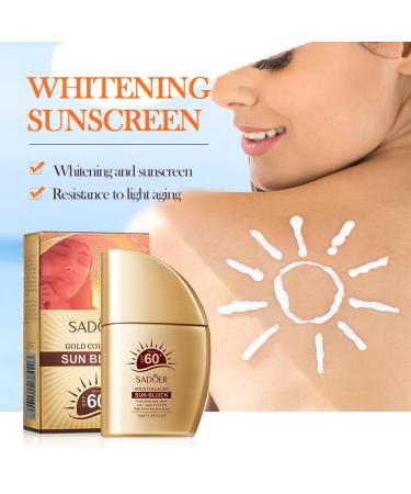 Collagen Face Sunscreen SPF 60+ | Water-Resistant Moisturizer for All Skin Types | Protect & Hydrate Skin - Buy Online on SooperMarket.com
