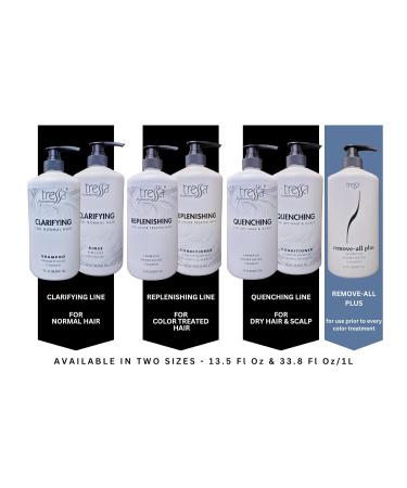 Tressa Replenishing Shampoo - Gentle Cleansing Color Safe Removes Dulling Deposits & Build-Up Brightens Colored & Highlighted Hair - 13.5 oz - Buy Online on SooperMarket.com