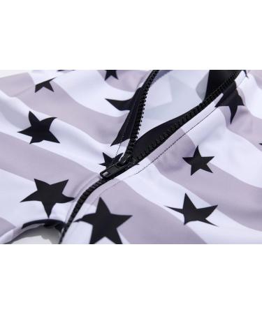 BONVERANO Baby Boys Swimsuit | UPF 50+ Full-Length Zipper Bathing Suit | 3 Months Star Print - Buy Online on SooperMarket.com