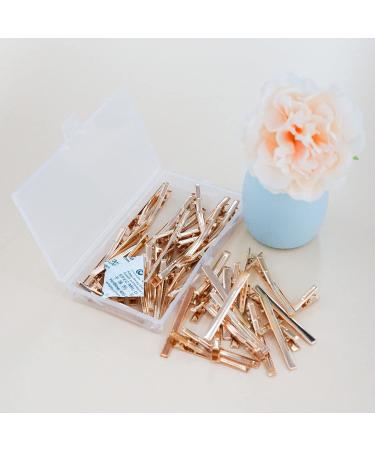 Qearl 2.36 Inch Alligator Hair Clips - 50 Pieces Gold Clips for DIY Bows - Salon & Baby Girls Accessories - Buy Online on SooperMarket.com