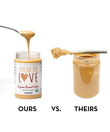 Spread The Love Organic Peanut Butter Naked 16 oz - Premium, Natural & Delicious - Buy Online on SooperMarket.com