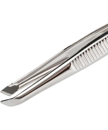 REMOS Hardened Steel Tweezers - 8 cm Cranked & Slanted Tip for Precision | International Shipping - Buy Online on SooperMarket.com