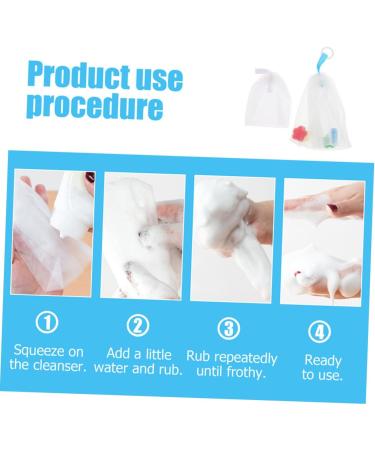 PLAFOPE 4pcs Foaming Net Purpose Soap Car Foaming Bags Cleansing Foaming Cup or - Buy Online on SooperMarket.com