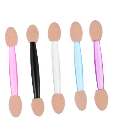 Baluue 500 Pcs 5 Boxes Double Ended Eyeshadow Brush Make up for Face Cream Applicator Non Latex