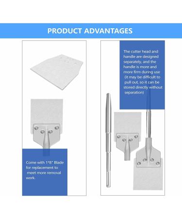 GSTK 6 Chisel Bit with SDS Max Shank - Replacement 8 Blade for Tile, Masonry, Concrete, Brick, Stone Work - Buy Online on SooperMarket.com