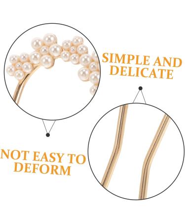 Gogogmee Pearl Hairpin Hair Accessories Hair Clip Hair Jewelry Hair Pins Pearl Hair Sticks Pearl Hair Fork Hair Chopsticks for Women Hairpin for Women Hair Forks French Pin Imitation Pearls - Buy Online on SooperMarket.com