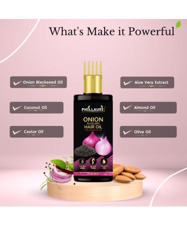 Onion Hair Oil for Hair Growth & Anti-Hair Fall - 100ml | Natural Dandruff Treatment - Buy Online on SooperMarket.com